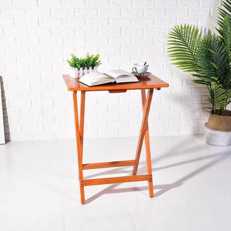 简易折叠桌家用长形字NRK学习方桌实电脑桌饭桌小写户型便携式木