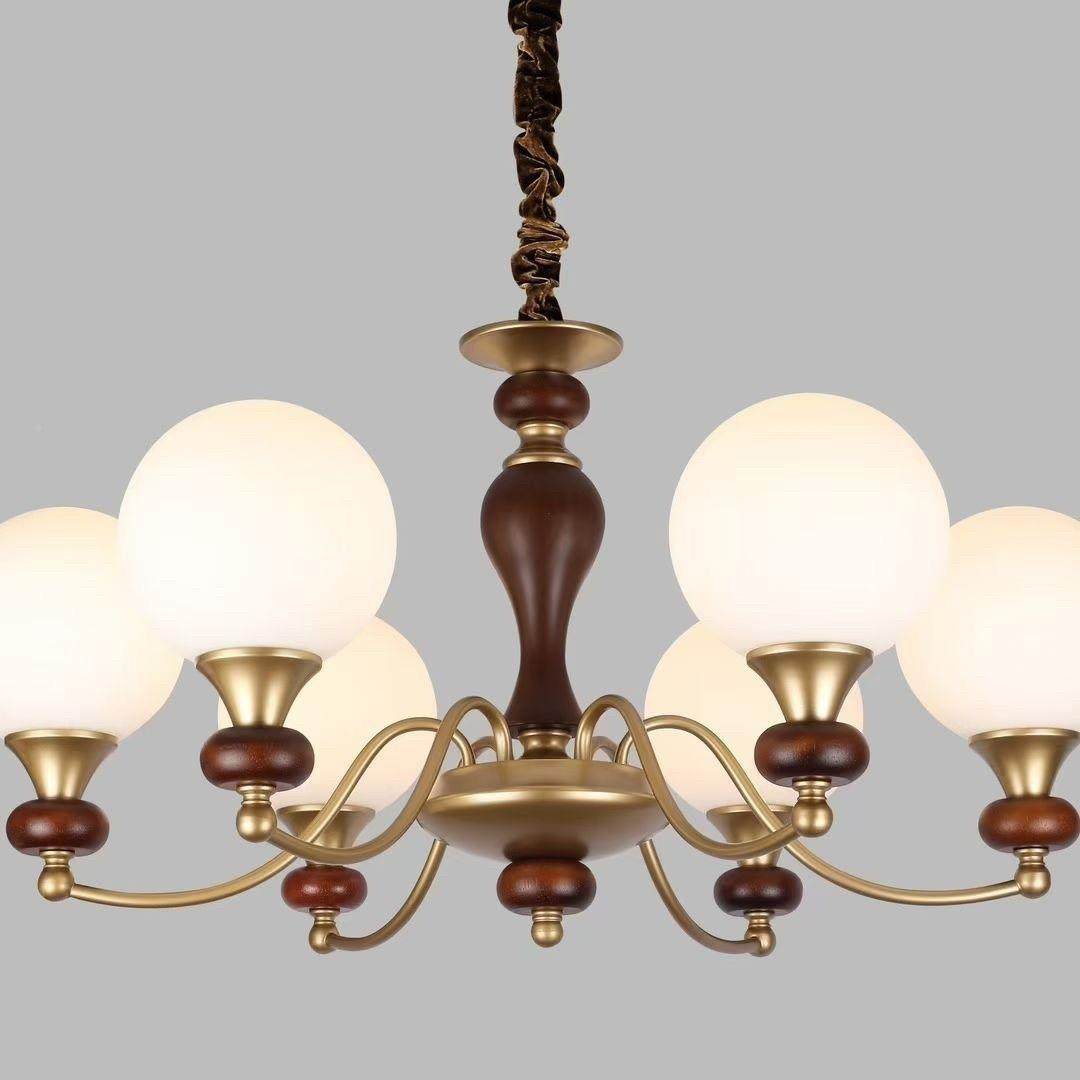 中古古风客厅吊灯法南洋复古卧室魔桃豆古风餐厅美式胡木复671式,家装灯饰光源,智能吊灯,淘宝优惠券,粉丝福利购,淘宝优惠卷