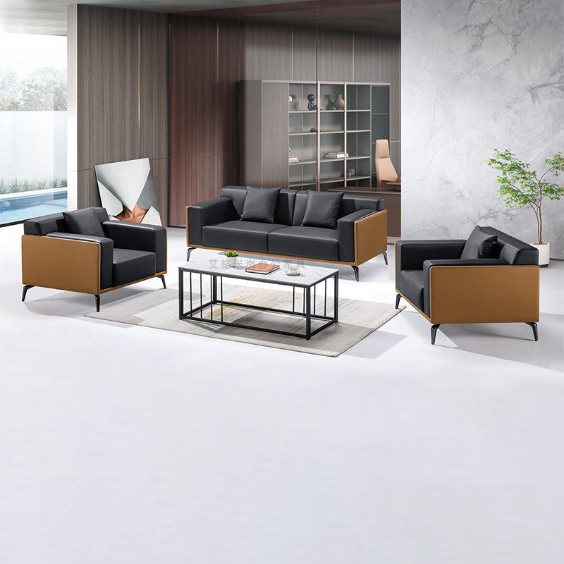 简约会公沙发室客室办接待区休1981闲沙发组合商务老板办公休息区