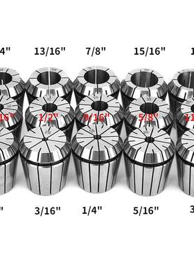 R8-ER40夹套装R8-ER40-15PCS公英制R8柄筒夹夹套装15只筒+扳头手