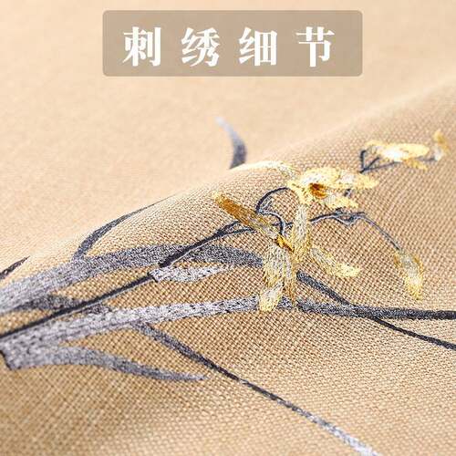 含新中靠式刺抱枕客厅沙发551靠背垫中国风腰枕绣靠垫不芯大枕套