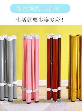 腿架不锈钢桌脚玻08406#璃支圆桌桌架子可伸缩折叠桌腿铁艺餐桌长