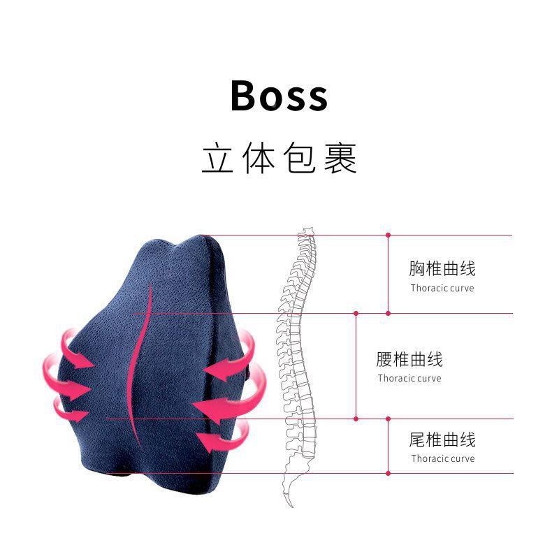 慢950回弹腰靠记忆护腰靠垫公室椅子棉靠背垫汽车腰靠办加大枕芯