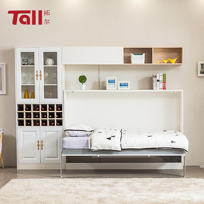 简功欧侧翻隐床形衣柜一体小户型B2000客厅多床能壁床墙壁书桌柜
