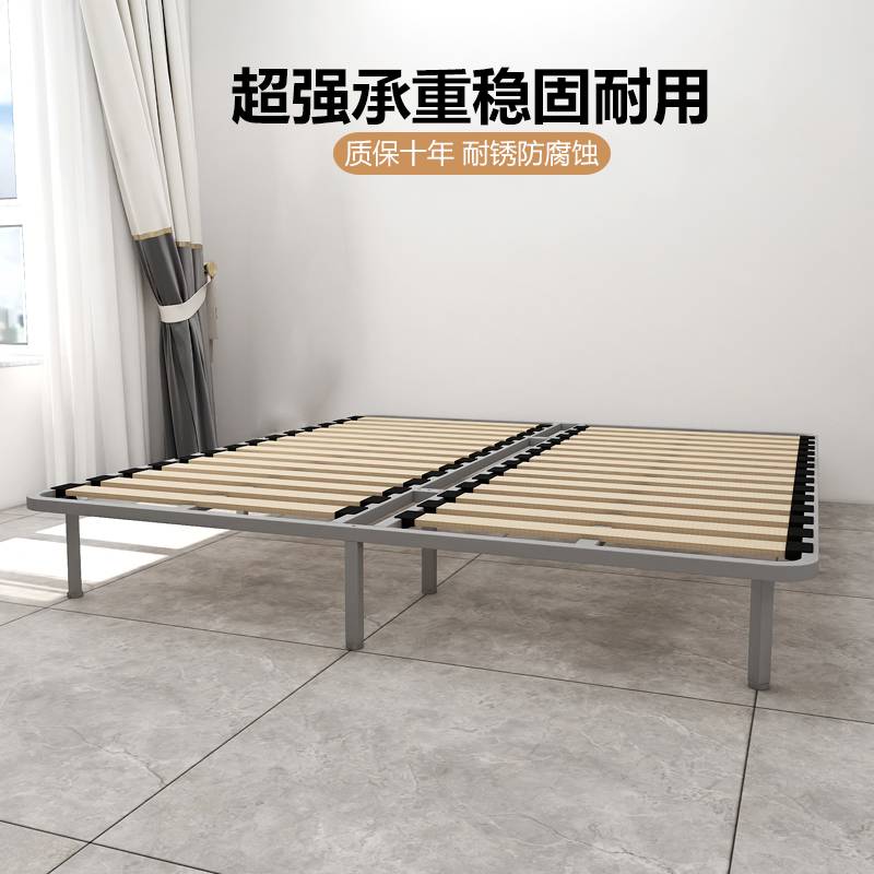 ?床架加厚排骨架实木可折叠床板龙骨架钢架防潮榻榻米床骨架支