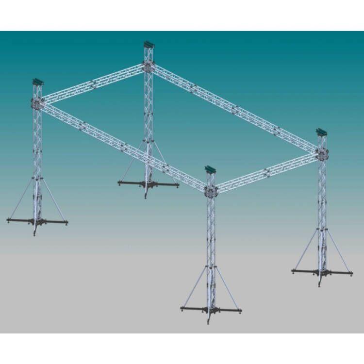 色广东工厂直销户外L龙架ED显示936屏铝桁公路双屏活动舞台门架