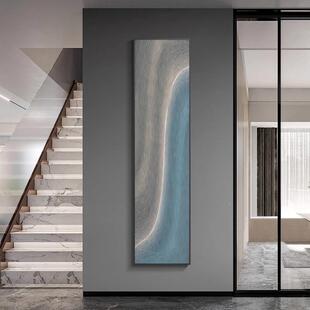 大酒气抽长条玄关装饰画走廊过道艺竖术创意JIV挂画客象厅墙面店