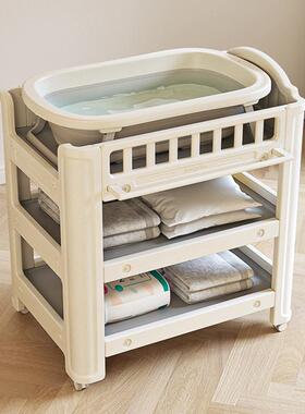 EJ婴洗儿尿布台宝宝护移理台多功6能抚触台可动VWI新生儿澡