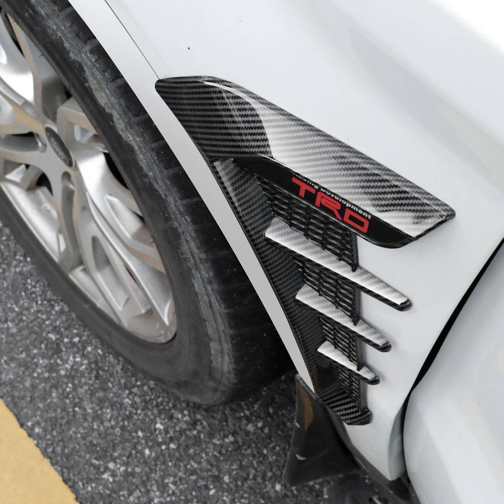 汽车通用翼装子软侧板装633饰车贴外观叶子板标外部饰碳纤维胶