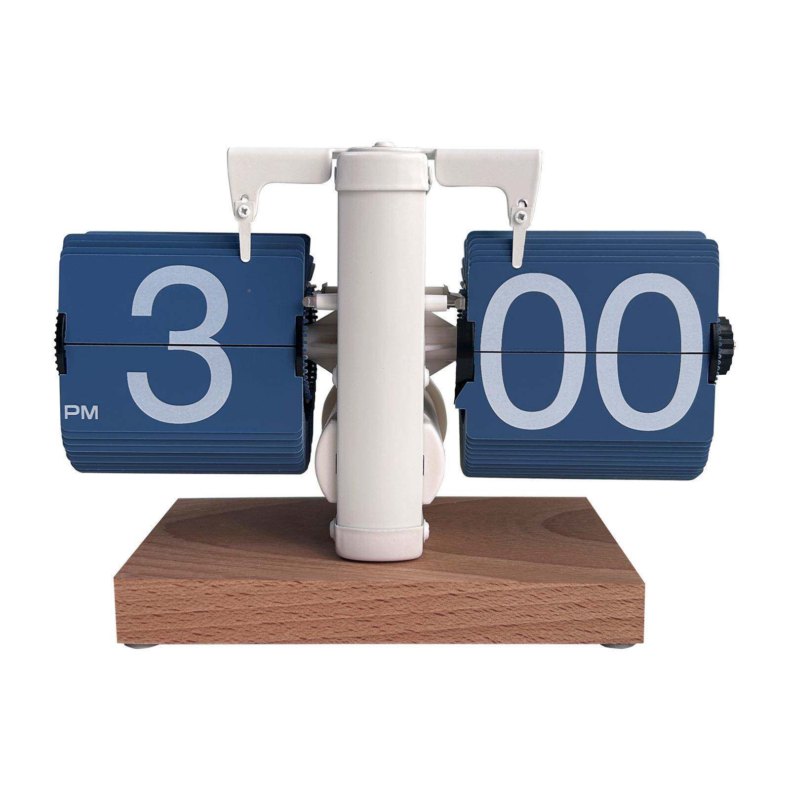 热卖自动翻页钟客厅时钟欧式座页钟摆件复机械翻146表意创古钟表