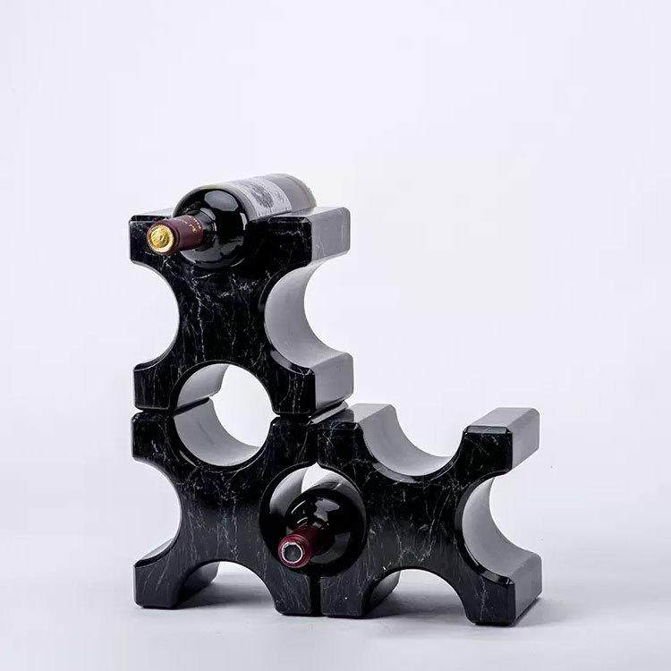 现代简约大理石方块架组饰合镂空厅酒架样板房展酒柜客厅92679红