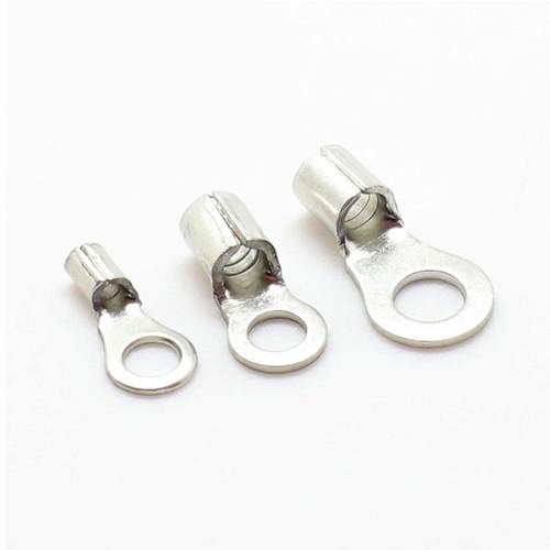 冷压端线紫子接耳裸端子铜鼻子原形裸端头RB3.5-4N971铜材质