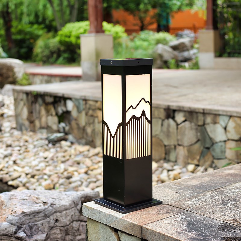 中式太阳能草坪灯防水庭院灯别墅花园G户外院子景观小区草地落地