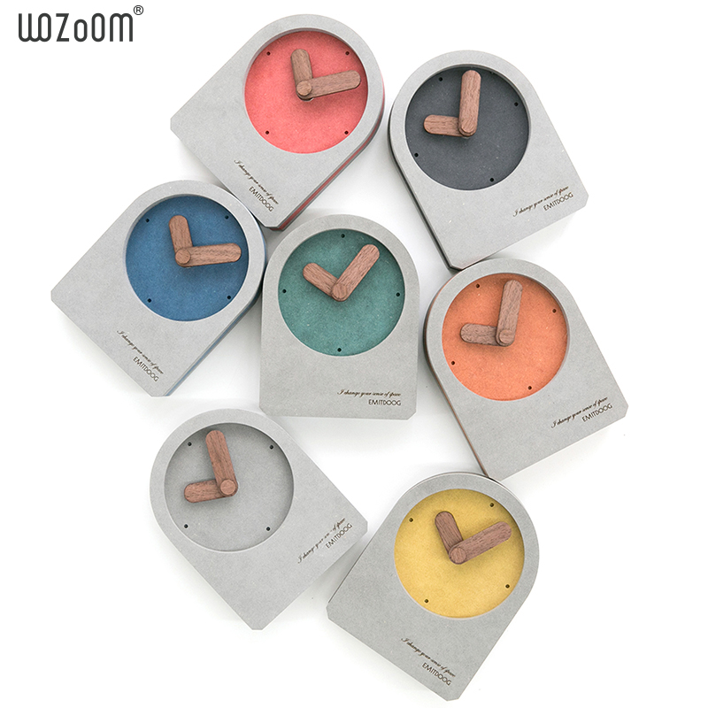 WOZObOM屋准简约北欧台式座钟桌面摆钟创意家卧室床头台钟表