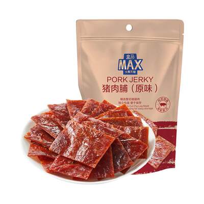盒马MAX原味猪肉脯428g约48小包手撕猪肉干网红休闲零食独立包装
