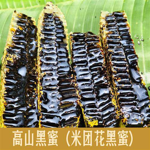云南高山黑蜜 米团花蜜 野生土蜂蜜树洞成熟天然中药材米团花黑蜜