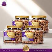 觅菓A180大紫衣腰果218g 4罐越南淡盐品质坚果零食