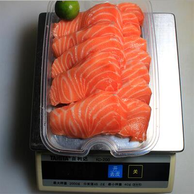 挪威冰纯鲜鲑鱼新鲜大西洋鲑鱼中段净肉生鲜寿司生鱼片鱼腩鱼生