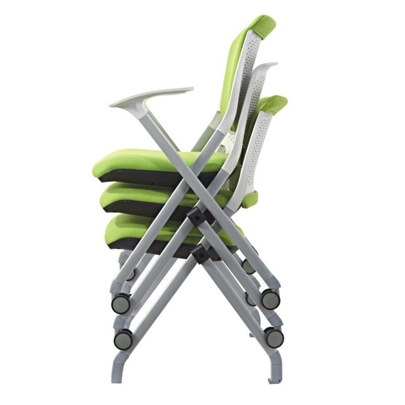 学校培训椅会议高档o椅子可叠放海绵软靠垫休闲洽谈椅职员办公椅