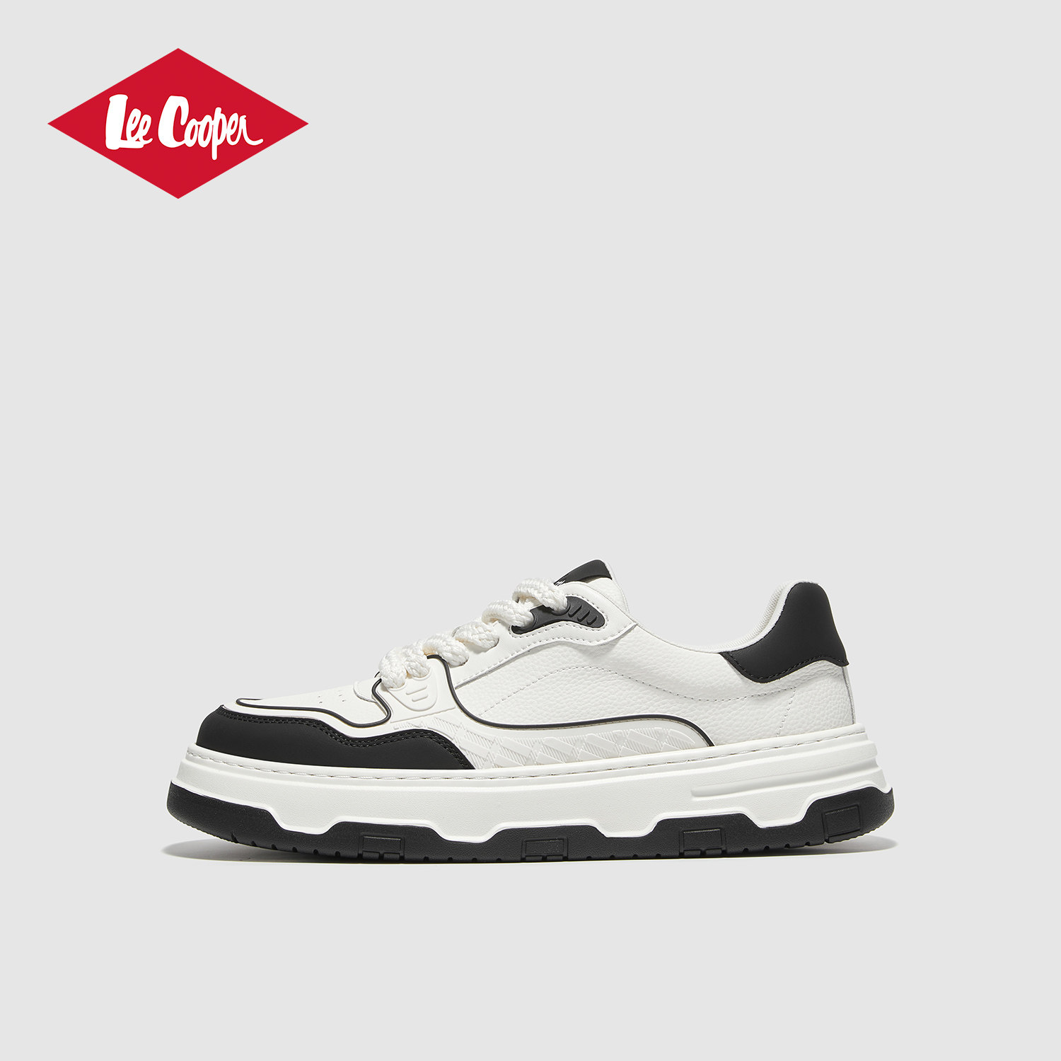 Lee Cooper厚底板鞋子男2026春季新款潮流百搭舒适运动休闲小白鞋,流行男鞋,休闲板鞋,淘宝优惠券,粉丝福利购,淘宝优惠卷