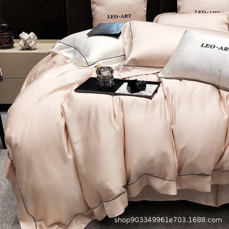 60支兰精天丝四件套双面简约春夏季清凉床上用品LA