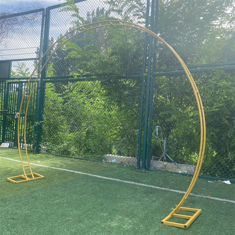 婚庆圆形拱门背景拱形门装饰拱门半圆婚礼布置道具气球拱门铁架子