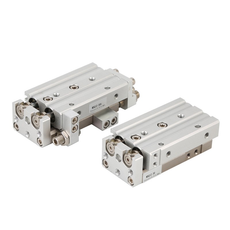 SMC型MXQ16-30AS滑台导轨气缸MXQ6-10AT循环式直线导轨气动滑台