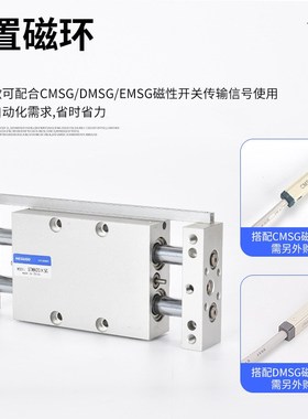 STWA/STWB双轴双杆多规格10 16 20 25 32CDBX2N/CDPX2N滑台气缸