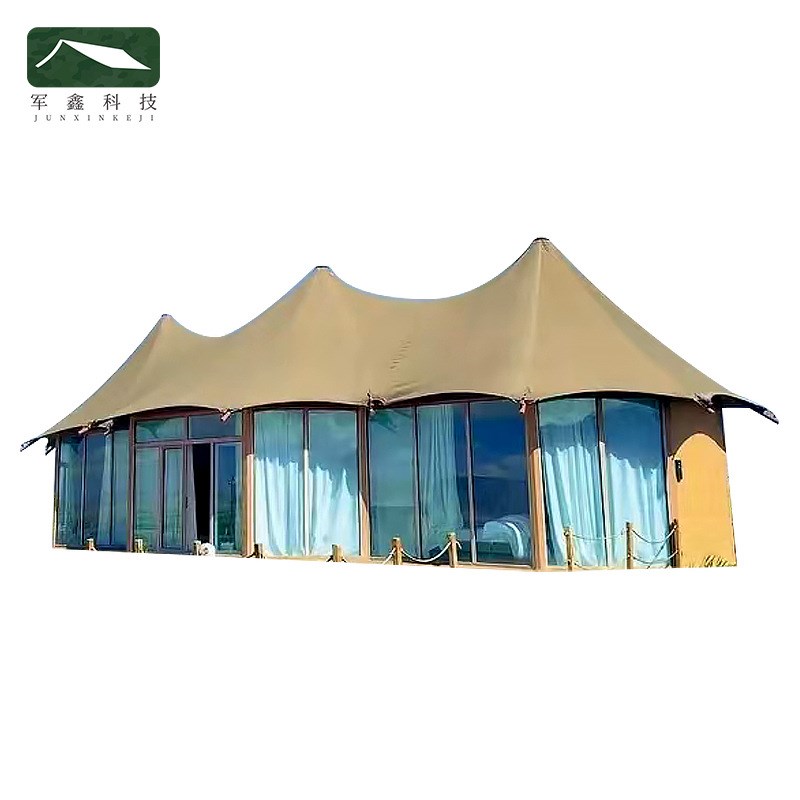 民宿酒店帐篷厂施工总包景区文旅招标单峰双峰餐厅野奢露营地帐篷