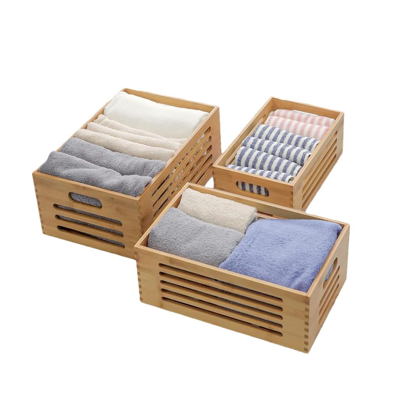 无盖大号衣柜收纳箱长方形创意实木储物箱杂物整理箱手提篮子木箱