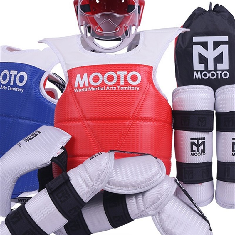 跆拳道护具加厚加长护臂训练护具全套儿童成人实战五.八件套