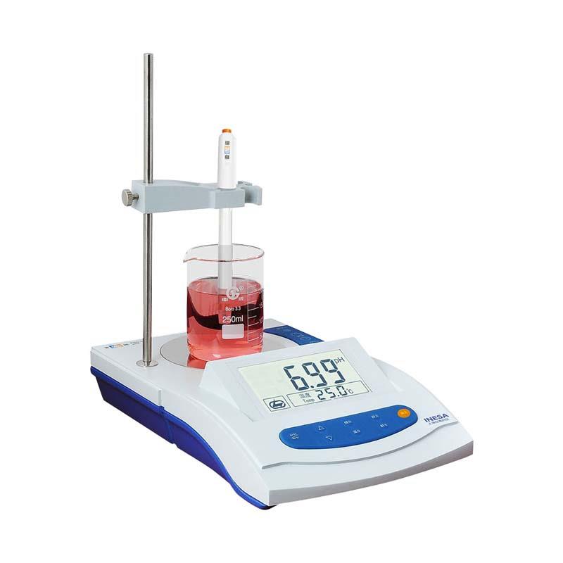 PHS-3G实验室pH计标配带搅拌功能PH分析仪器手动温补ph测试仪