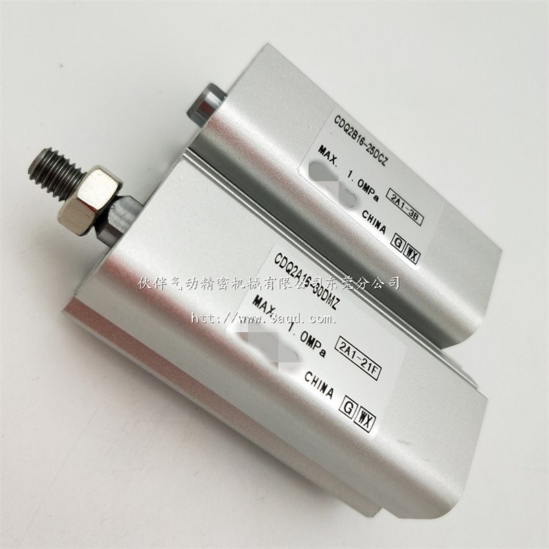 伙伴气动薄型气缸CDQ2A16/CDQ2B16-5DZ/SZ/TZ/30DZ/DMZ/DCZ