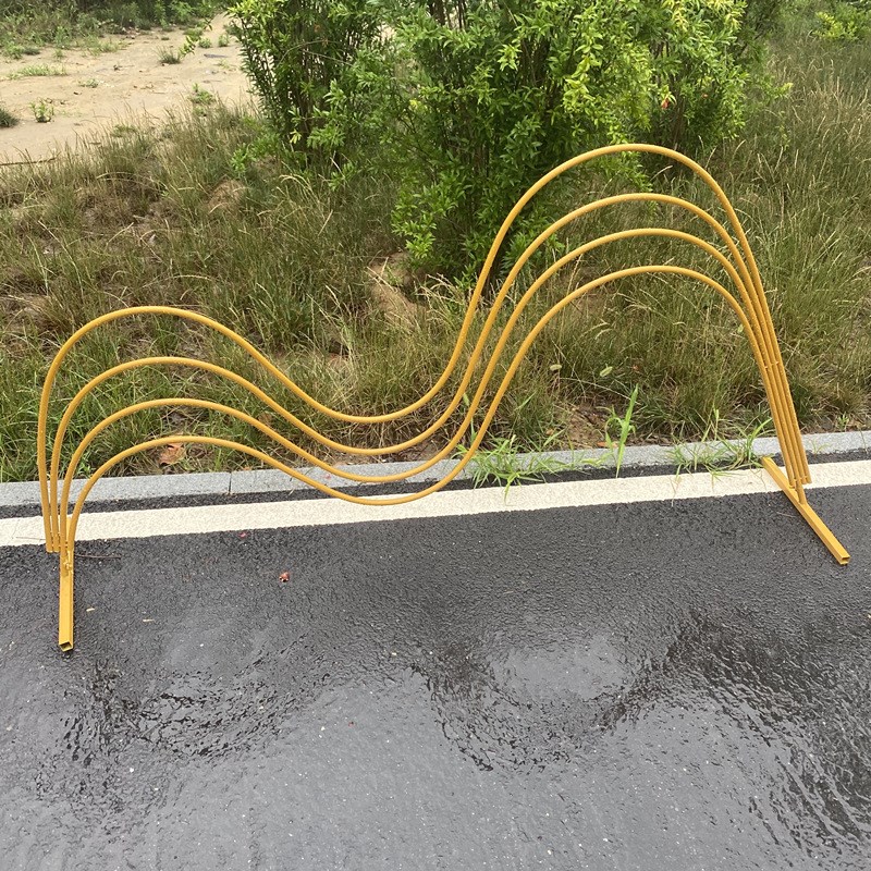 新款婚庆道具假山路引舞台背景摆件中式婚礼装饰铁艺假山屏风花架