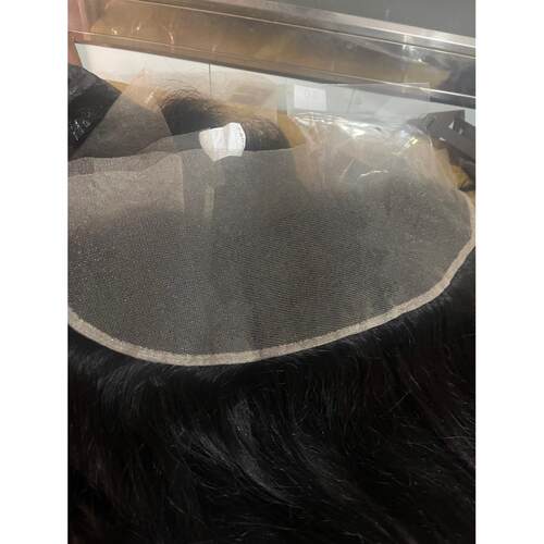 真人发丝直发顺发自然色蕾丝发块4x4 5x5 Straight Lace Closure