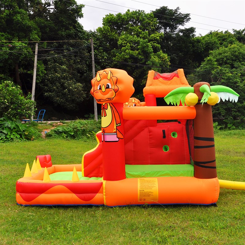 跳迪火山充气城堡家用小型儿童蹦床室内滑滑梯幼儿园跳床淘气城堡