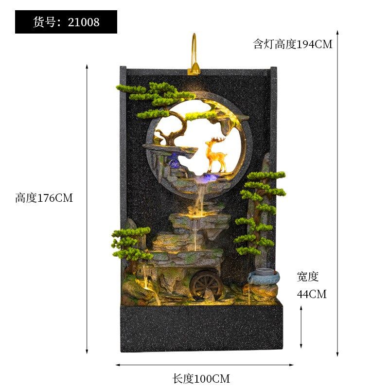 公司创意流水墙落地装饰摆件客厅玄关水幕墙隔断屏风加湿器水景观,特色手工艺,其他特色工艺品,淘宝优惠券,粉丝福利购,淘宝优惠卷