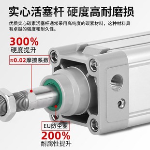 亚德客型32标准气缸50大推力40小型气动SE63 100X125X200X300S