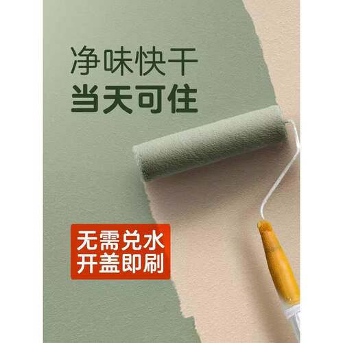 内墙乳胶漆室内自刷漆家用漆无臭彩色白墙漆墙面无甲醛环保