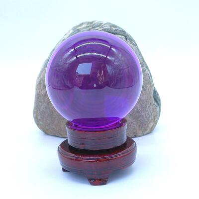 水AYF晶工品110mm黄晶色紫色粉色艺红水品球家居装饰办公桌摆件