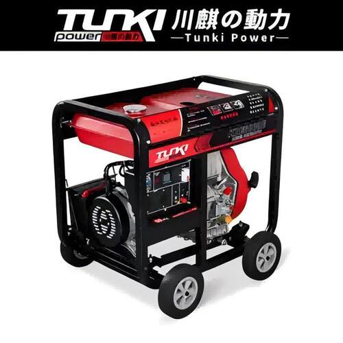 川麒动力小型家用油千发电机组3k5kw8kwST-00110瓦单三相220V柴w