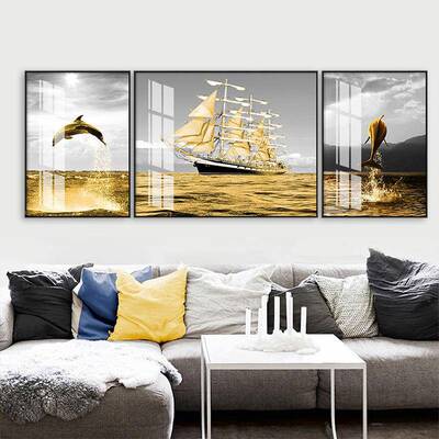 20LDN25新钻石画客厅满钻款字一帆风顺十绣砖石己点钻贴水晶自手