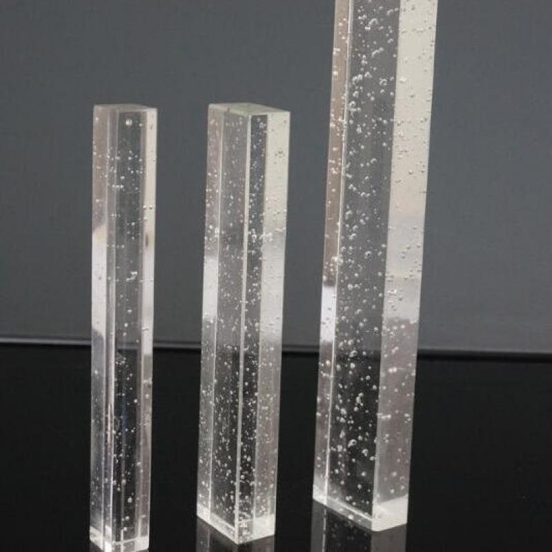 F76M9H7S气泡晶柱玻璃客水晶柱精磨水晶隔柱厅装水修断楼梯护栏柱