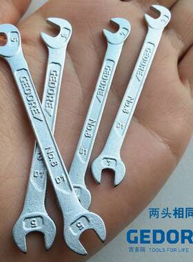 德国吉多瑞GEORE开扳手微型超薄两用扳ODD手斜75度呆扳口口手进D