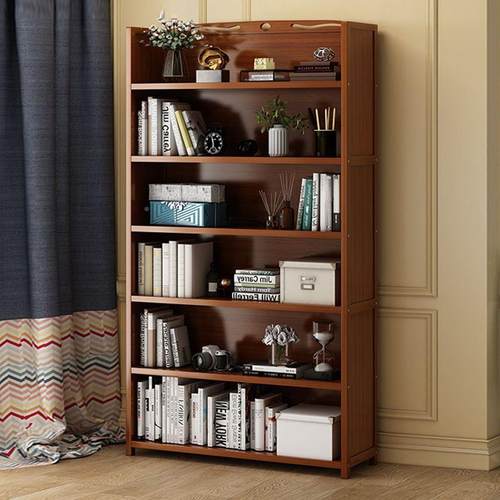 靠书架置桌物架落儿童简易书柜子墙省空间学IEU生上多层收纳家地