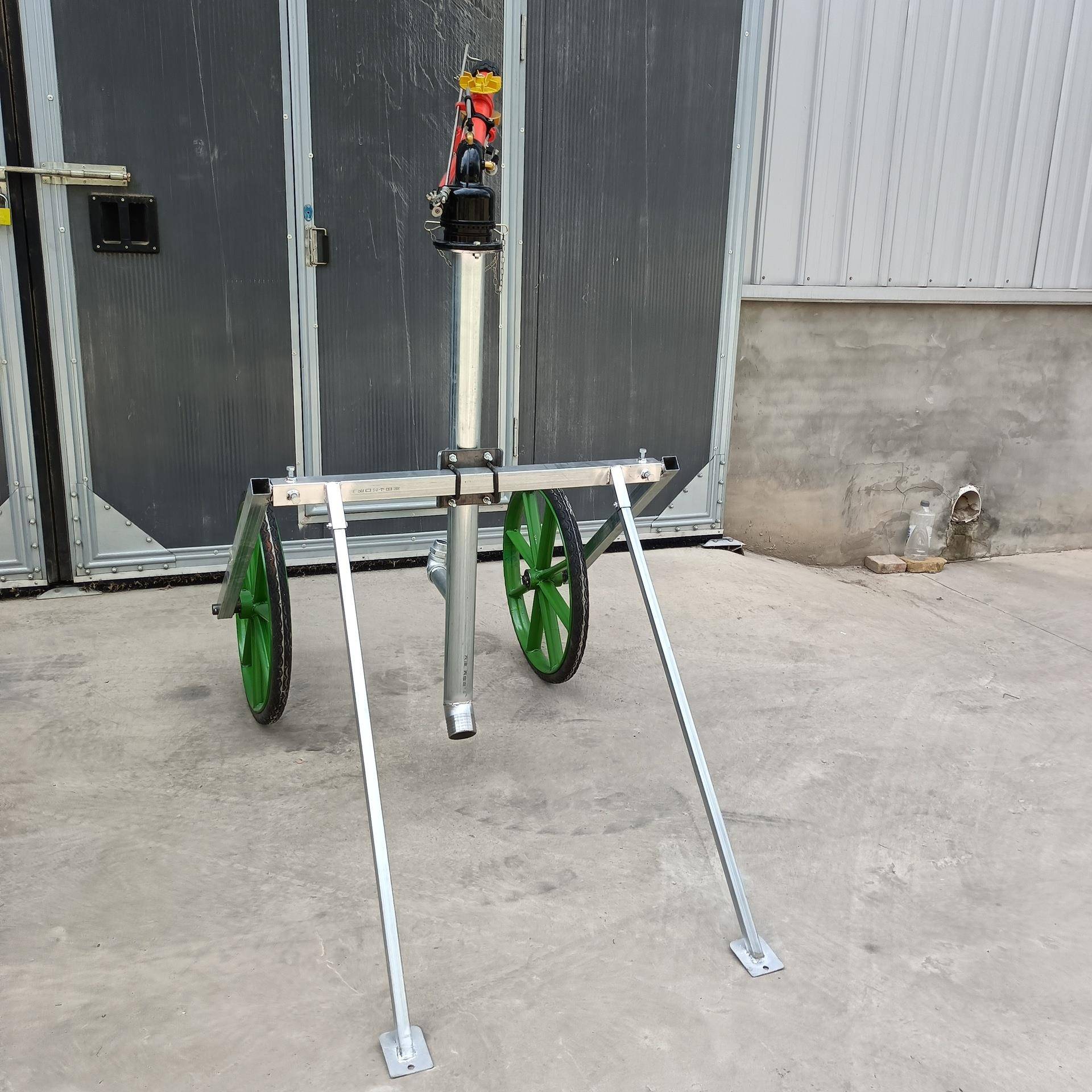 支型灌溉小车辘移动支架新款喷灌用带轱小车浇935地喷头专用简单