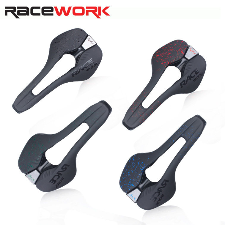 RACEWORK山地公路自行车坐垫鞍座垫中空舒适透气折叠车坐包减震