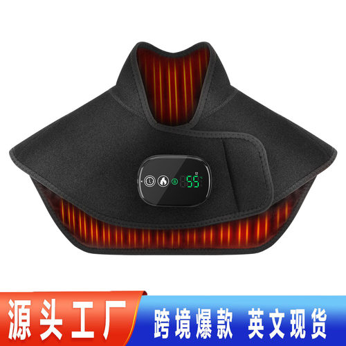 亚马逊电加热披肩充电款发热保暖坎肩背部护肩护颈热敷加热垫披肩