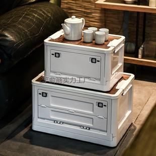 户外露营野收箱木可折叠营盖侧开783置纳物箱车用