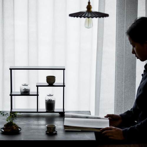 铁艺展示架茶具茶收纳壶古架架展示博YIL架茶道配件茶室摆件